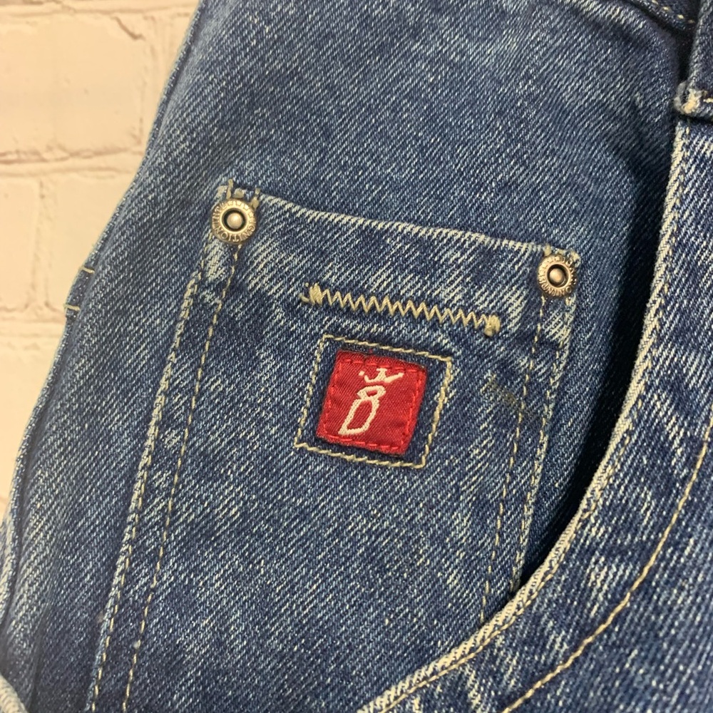 Vintage Ignition Skater Baggy Y2K Jean Embroidered Waves Shorts JNCO Inspired 36 - Picture 5 of 6
